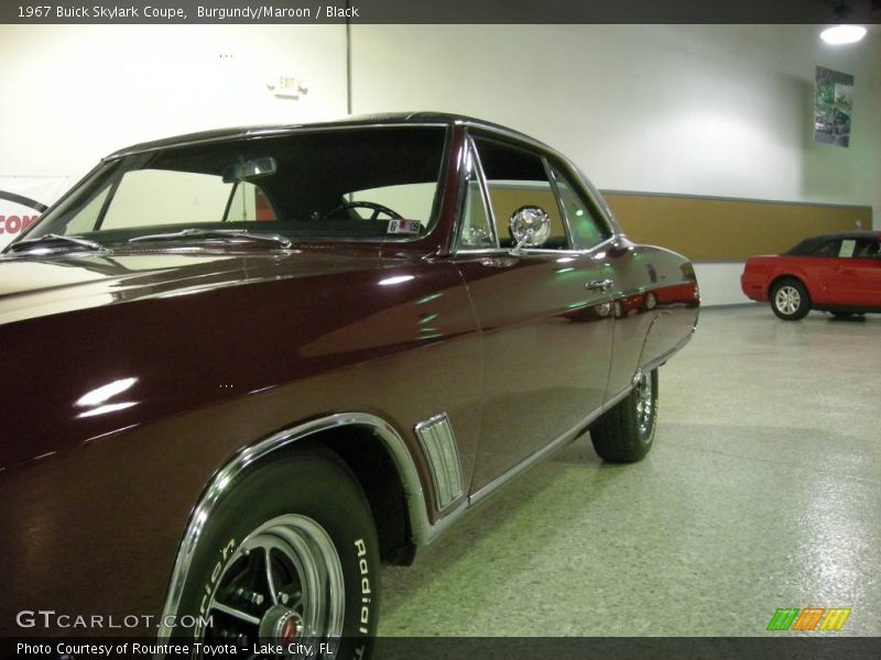 Burgundy/Maroon / Black 1967 Buick Skylark Coupe