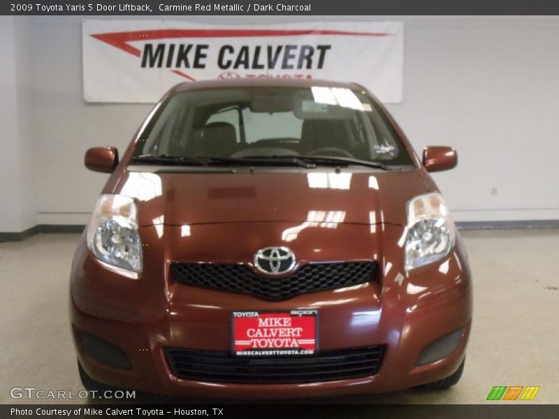Carmine Red Metallic / Dark Charcoal 2009 Toyota Yaris 5 Door Liftback
