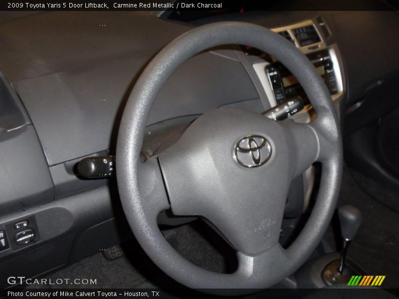 Carmine Red Metallic / Dark Charcoal 2009 Toyota Yaris 5 Door Liftback