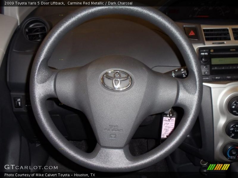 Carmine Red Metallic / Dark Charcoal 2009 Toyota Yaris 5 Door Liftback