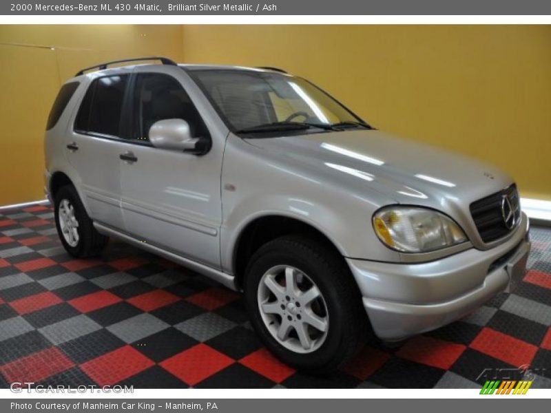 Brilliant Silver Metallic / Ash 2000 Mercedes-Benz ML 430 4Matic