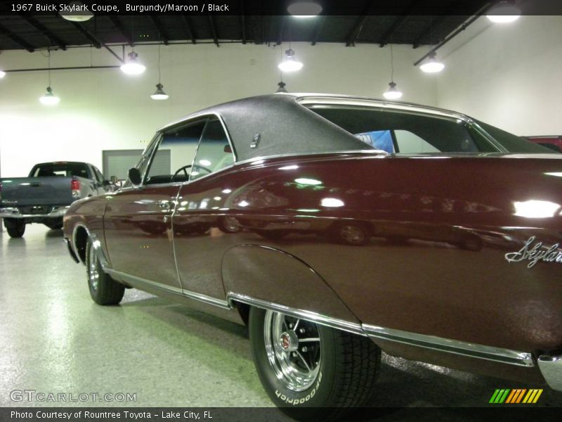Burgundy/Maroon / Black 1967 Buick Skylark Coupe