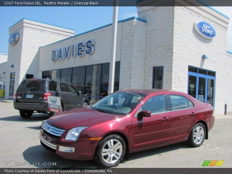 Redfire Metallic / Charcoal Black 2007 Ford Fusion SEL