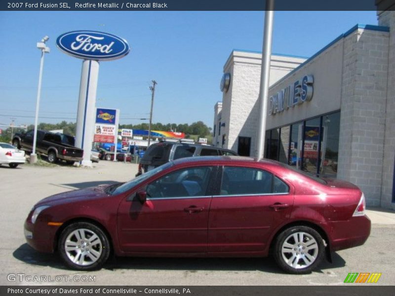 Redfire Metallic / Charcoal Black 2007 Ford Fusion SEL