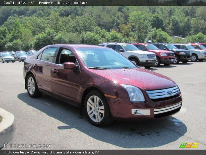 Redfire Metallic / Charcoal Black 2007 Ford Fusion SEL