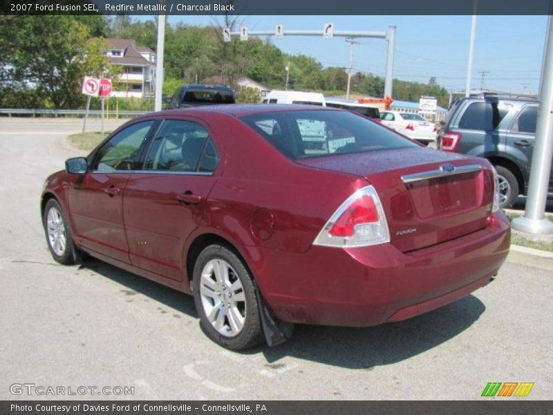 Redfire Metallic / Charcoal Black 2007 Ford Fusion SEL