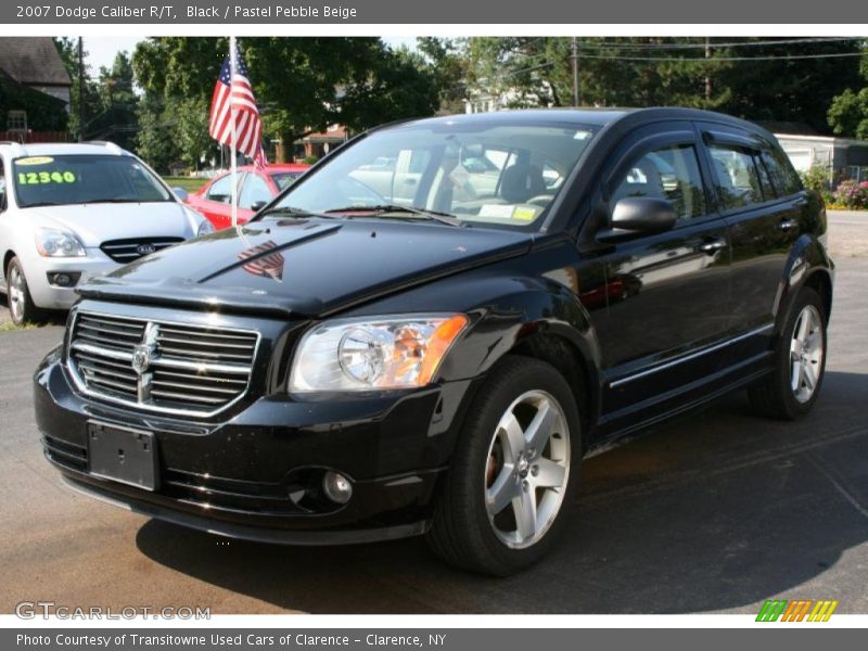 Black / Pastel Pebble Beige 2007 Dodge Caliber R/T