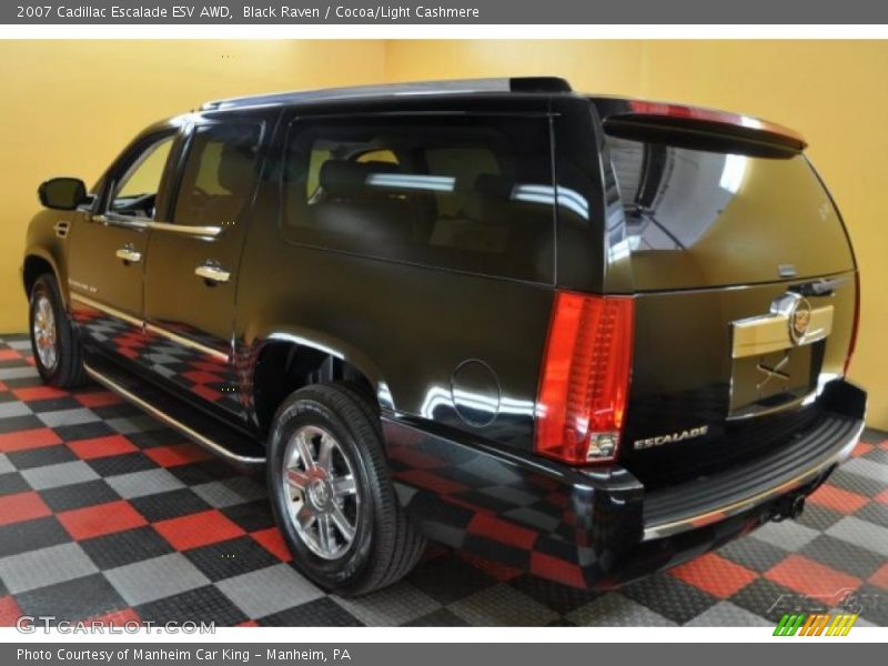 Black Raven / Cocoa/Light Cashmere 2007 Cadillac Escalade ESV AWD