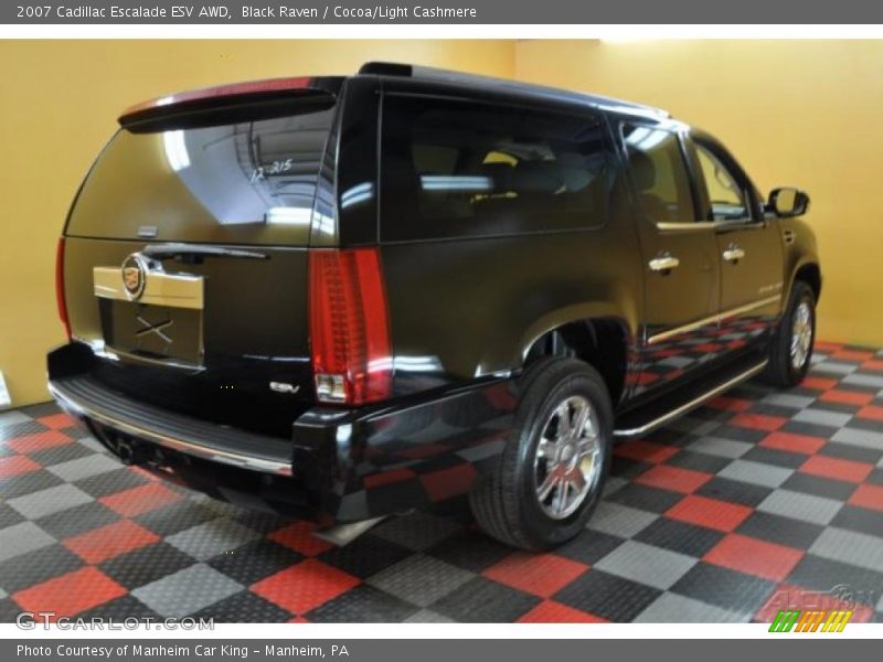 Black Raven / Cocoa/Light Cashmere 2007 Cadillac Escalade ESV AWD