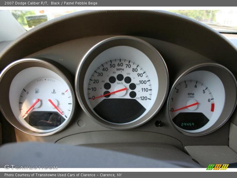 Black / Pastel Pebble Beige 2007 Dodge Caliber R/T