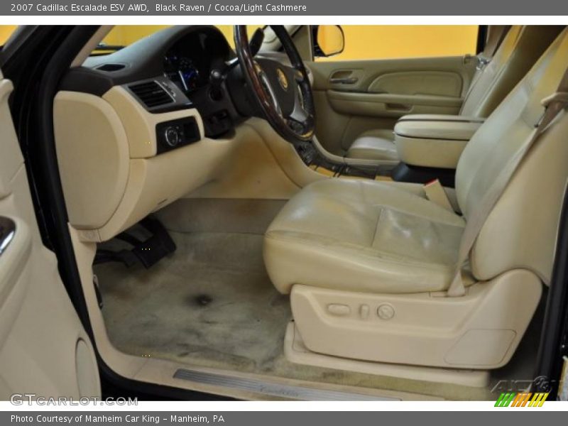 Black Raven / Cocoa/Light Cashmere 2007 Cadillac Escalade ESV AWD