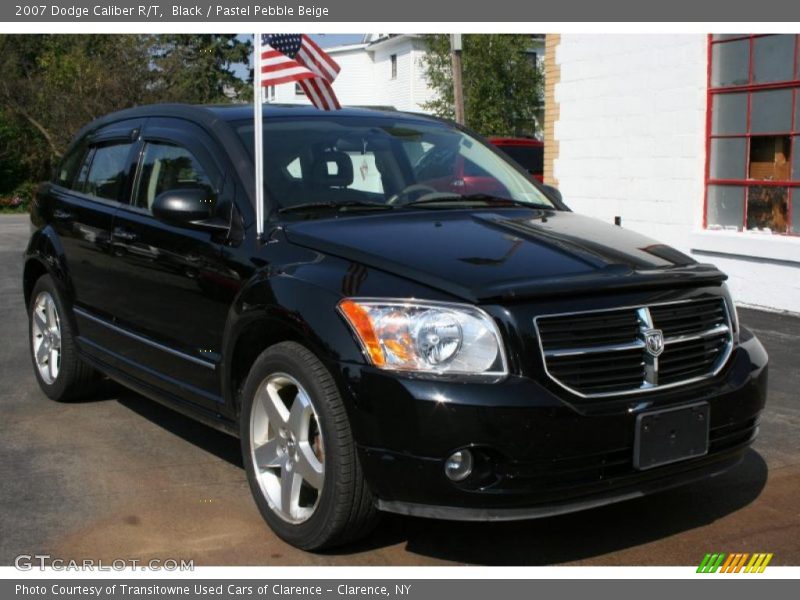 Black / Pastel Pebble Beige 2007 Dodge Caliber R/T