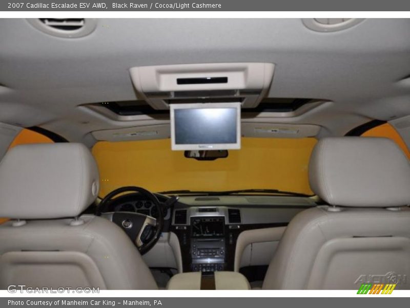 Black Raven / Cocoa/Light Cashmere 2007 Cadillac Escalade ESV AWD