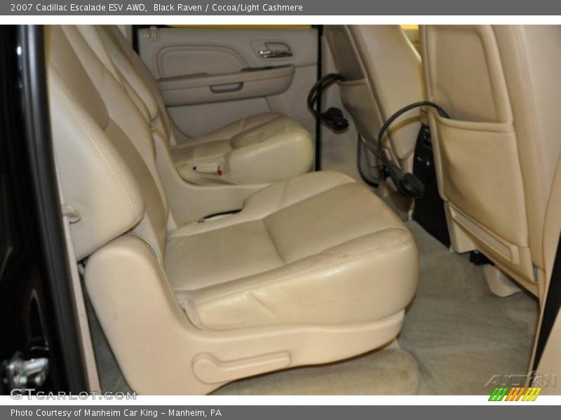 Black Raven / Cocoa/Light Cashmere 2007 Cadillac Escalade ESV AWD