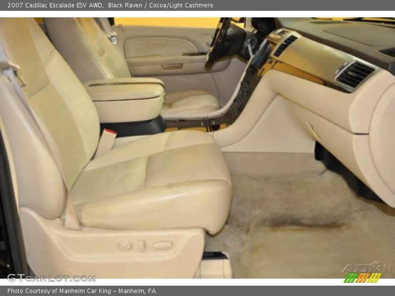 Black Raven / Cocoa/Light Cashmere 2007 Cadillac Escalade ESV AWD