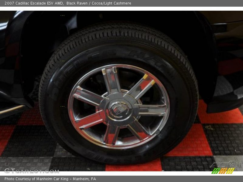 Black Raven / Cocoa/Light Cashmere 2007 Cadillac Escalade ESV AWD