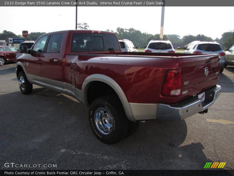 Inferno Red Crystal Pearl / Dark Slate 2010 Dodge Ram 3500 Laramie Crew Cab 4x4 Dually