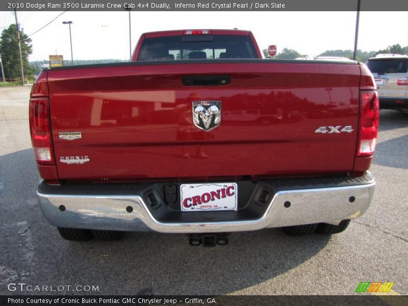 Inferno Red Crystal Pearl / Dark Slate 2010 Dodge Ram 3500 Laramie Crew Cab 4x4 Dually