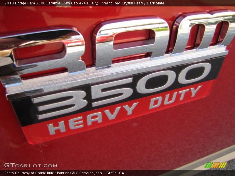 Inferno Red Crystal Pearl / Dark Slate 2010 Dodge Ram 3500 Laramie Crew Cab 4x4 Dually