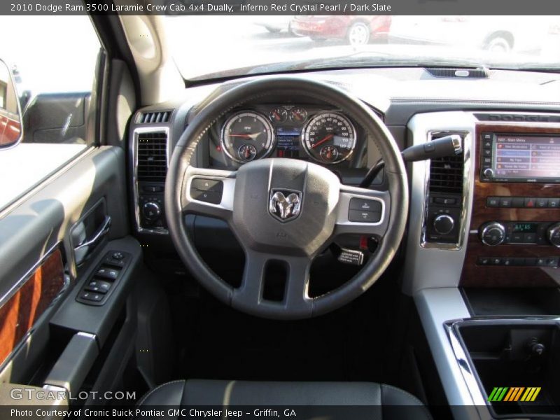 Inferno Red Crystal Pearl / Dark Slate 2010 Dodge Ram 3500 Laramie Crew Cab 4x4 Dually