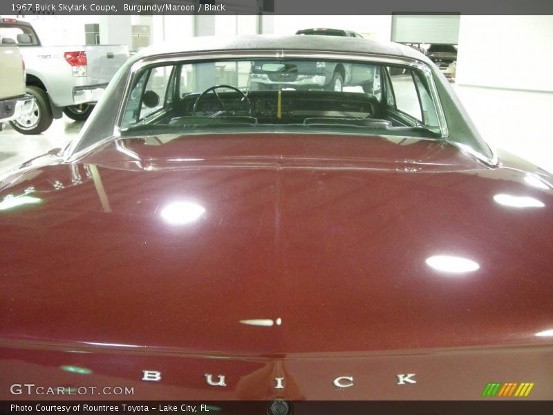 Burgundy/Maroon / Black 1967 Buick Skylark Coupe