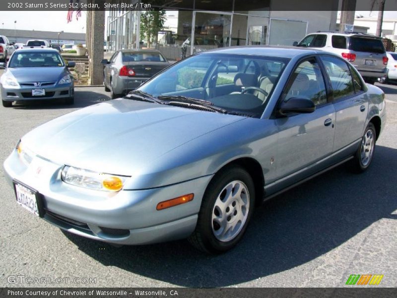 Silver Blue / Tan 2002 Saturn S Series SL2 Sedan