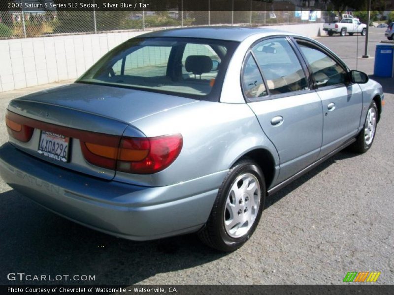 Silver Blue / Tan 2002 Saturn S Series SL2 Sedan