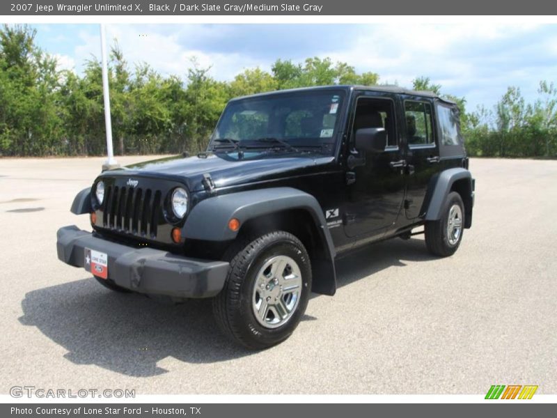 Black / Dark Slate Gray/Medium Slate Gray 2007 Jeep Wrangler Unlimited X