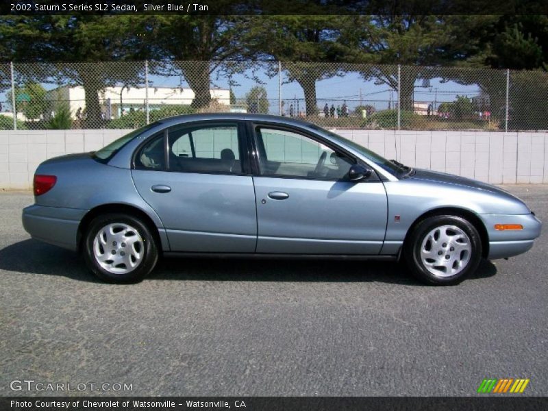 Silver Blue / Tan 2002 Saturn S Series SL2 Sedan