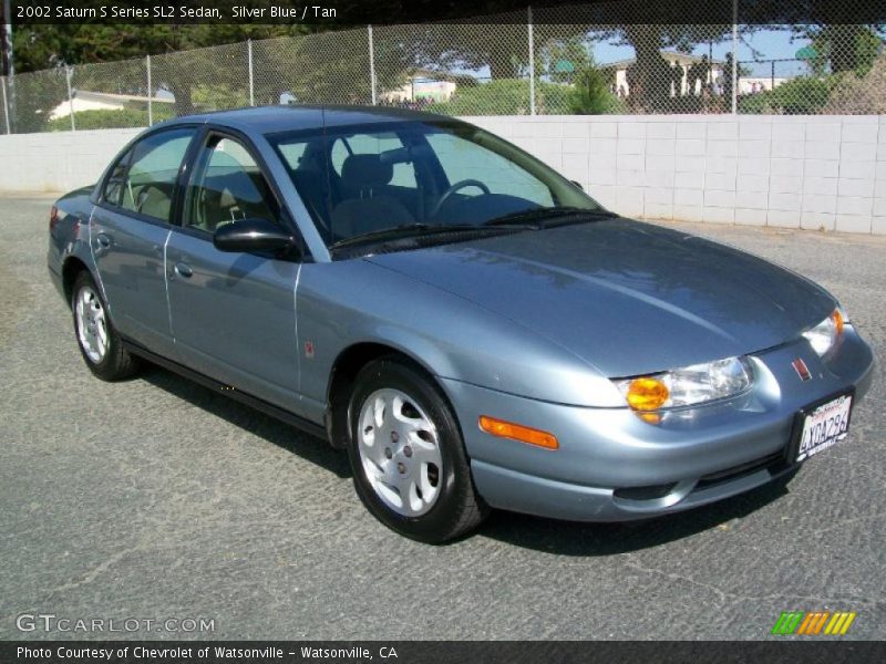 Silver Blue / Tan 2002 Saturn S Series SL2 Sedan