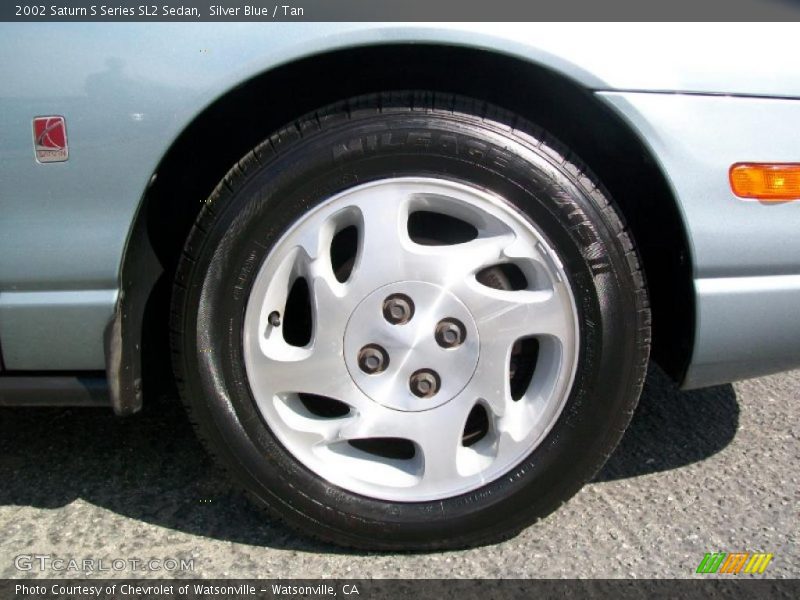 Silver Blue / Tan 2002 Saturn S Series SL2 Sedan