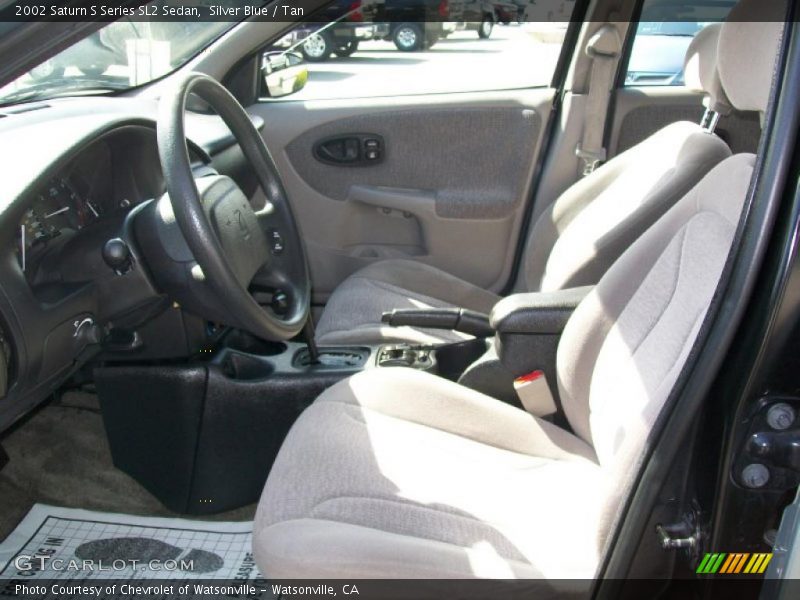 Silver Blue / Tan 2002 Saturn S Series SL2 Sedan