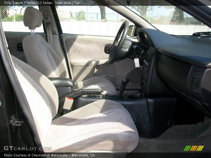 Silver Blue / Tan 2002 Saturn S Series SL2 Sedan