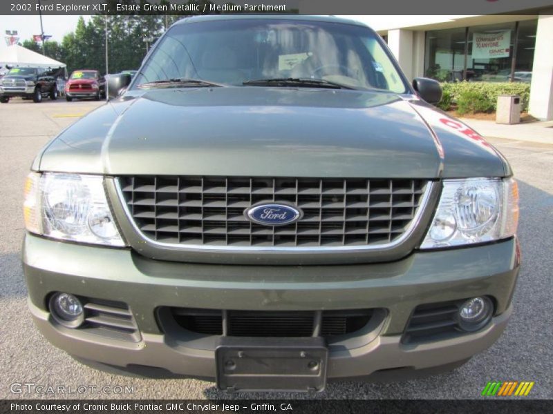 Estate Green Metallic / Medium Parchment 2002 Ford Explorer XLT