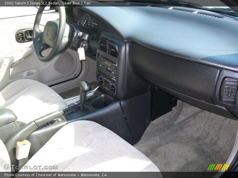 Silver Blue / Tan 2002 Saturn S Series SL2 Sedan