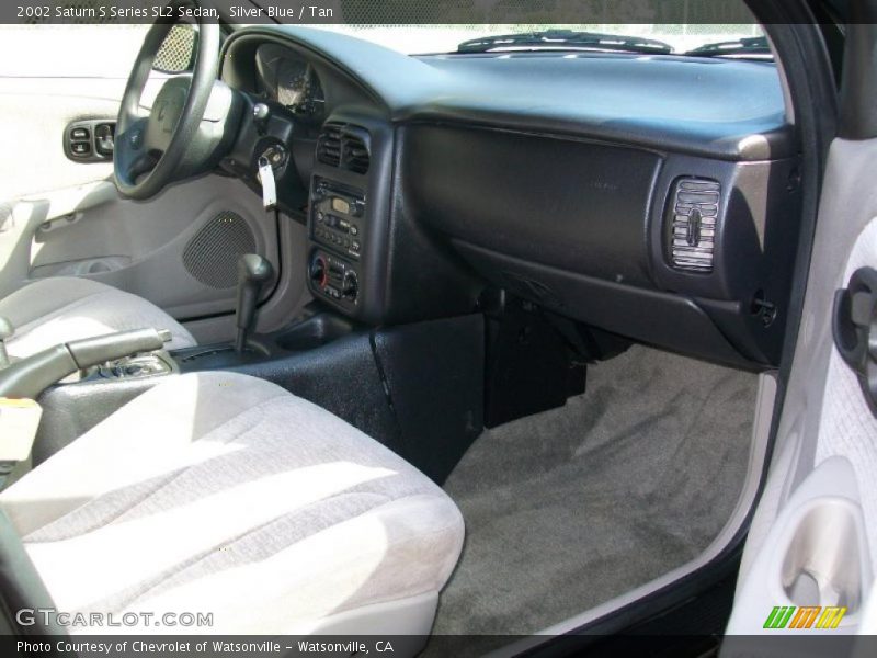 Silver Blue / Tan 2002 Saturn S Series SL2 Sedan
