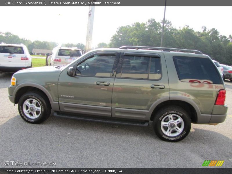 Estate Green Metallic / Medium Parchment 2002 Ford Explorer XLT