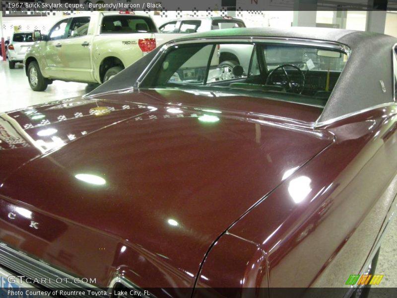 Burgundy/Maroon / Black 1967 Buick Skylark Coupe