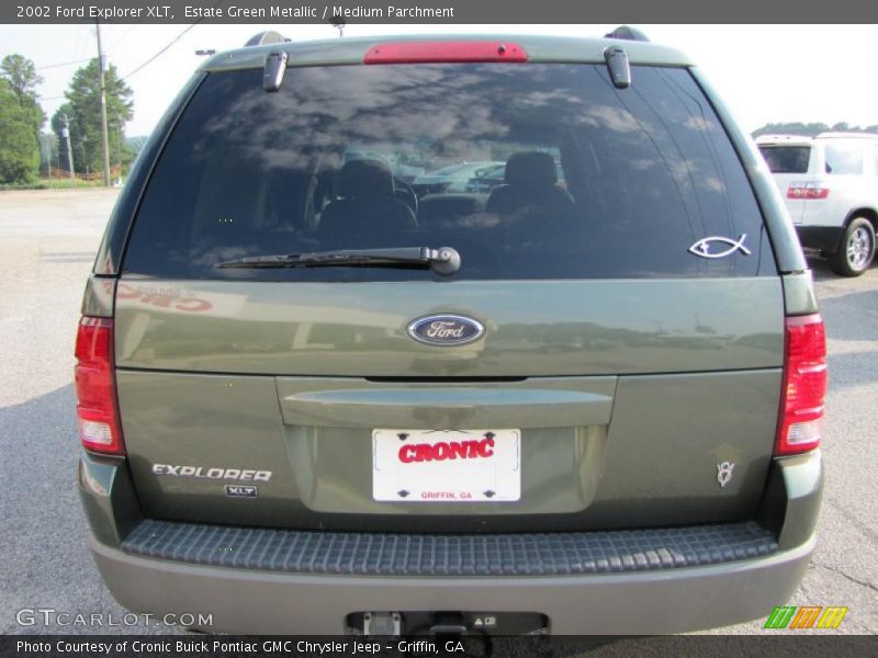 Estate Green Metallic / Medium Parchment 2002 Ford Explorer XLT