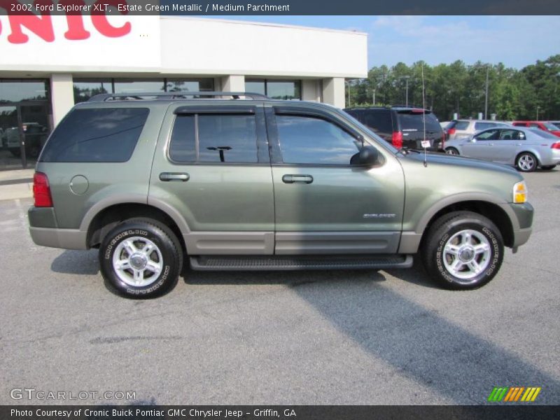 Estate Green Metallic / Medium Parchment 2002 Ford Explorer XLT