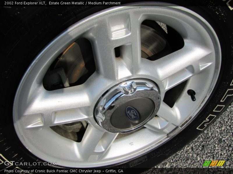 Estate Green Metallic / Medium Parchment 2002 Ford Explorer XLT