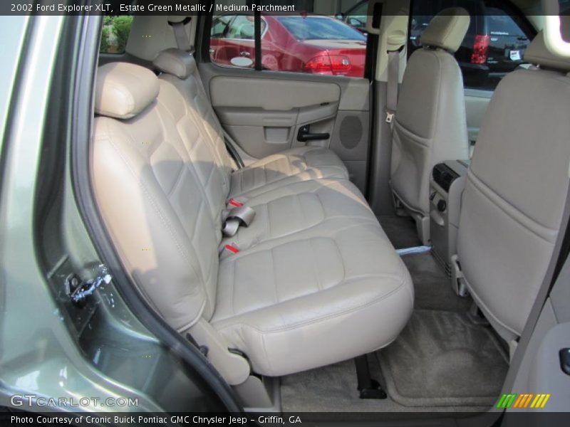 Estate Green Metallic / Medium Parchment 2002 Ford Explorer XLT