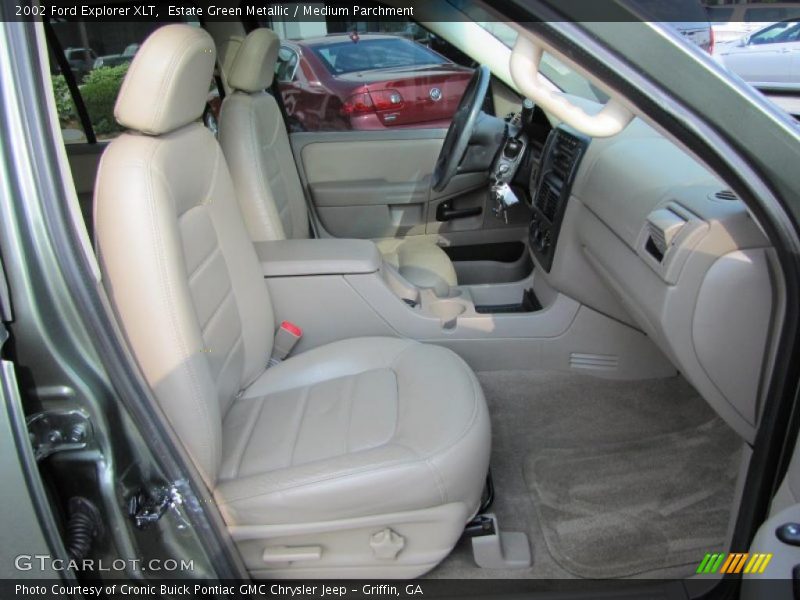 Estate Green Metallic / Medium Parchment 2002 Ford Explorer XLT