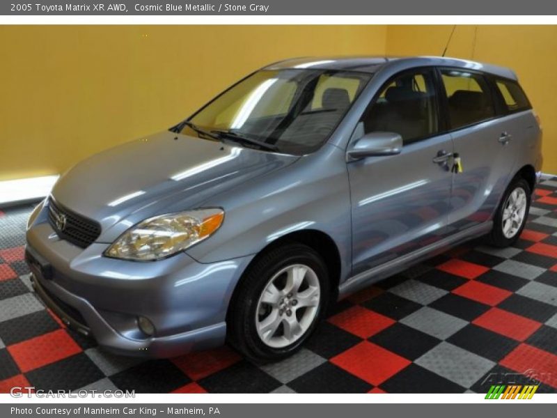 Cosmic Blue Metallic / Stone Gray 2005 Toyota Matrix XR AWD