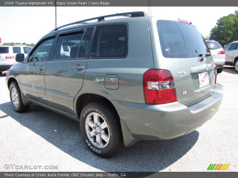 Oasis Green Pearl / Ivory Beige 2006 Toyota Highlander V6