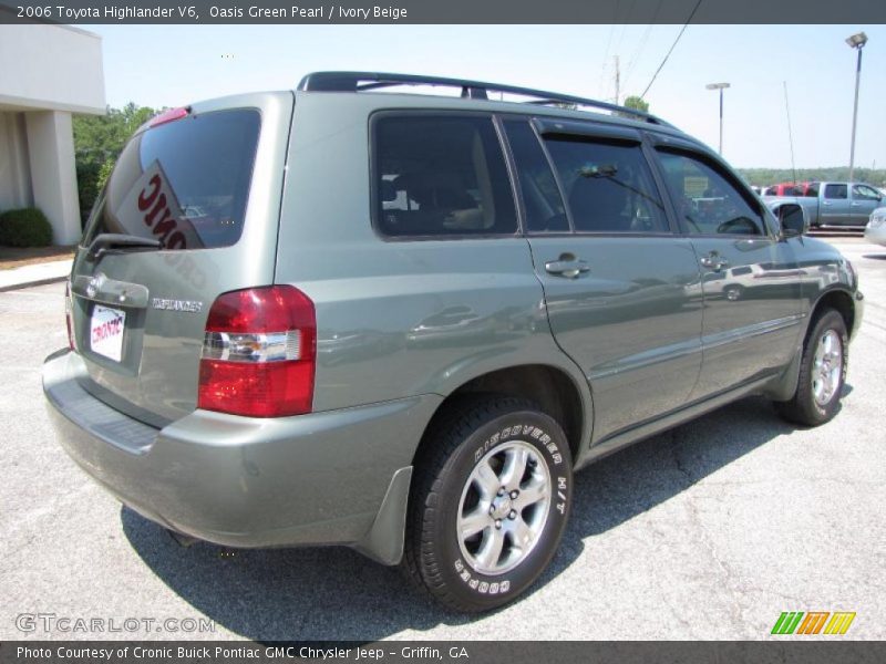 Oasis Green Pearl / Ivory Beige 2006 Toyota Highlander V6
