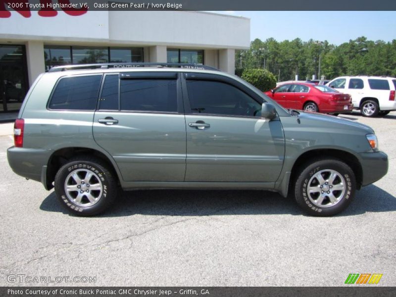 Oasis Green Pearl / Ivory Beige 2006 Toyota Highlander V6