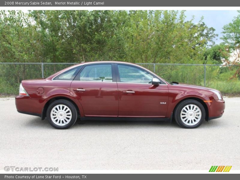 Merlot Metallic / Light Camel 2008 Mercury Sable Sedan