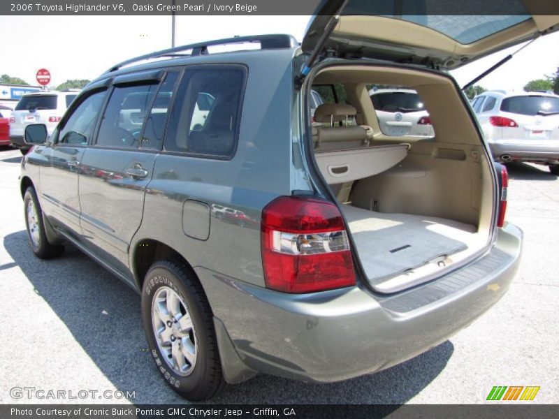 Oasis Green Pearl / Ivory Beige 2006 Toyota Highlander V6