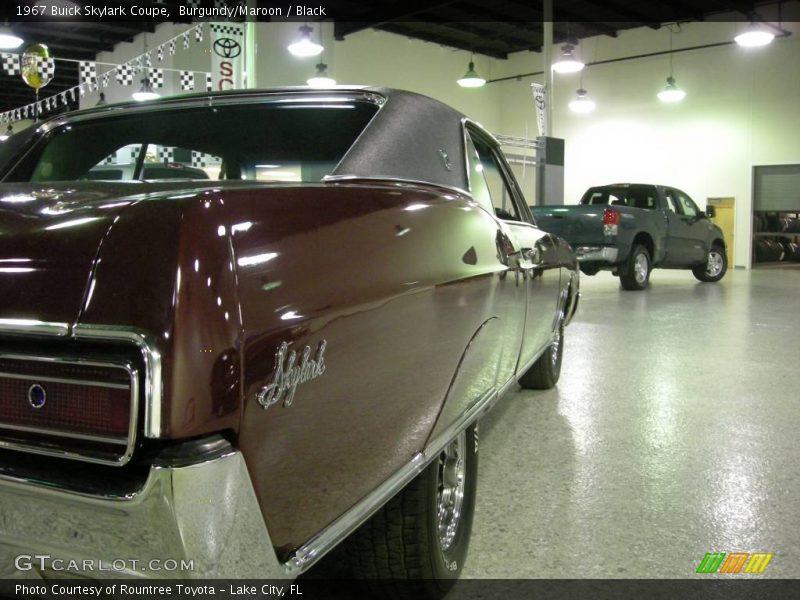 Burgundy/Maroon / Black 1967 Buick Skylark Coupe